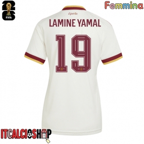 Spagna Lamine Yamal #19 Seconda Maglia Femmina Mondiali 2026 Manica Corta